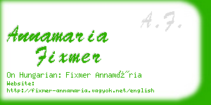 annamaria fixmer business card